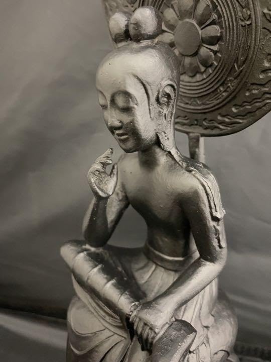 弥勒菩薩 中宮寺 国宝 半跏思惟像 銅製 仏像 彫刻 置物 風水 アンティーク